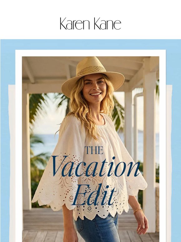 Easy pieces for wherever you’re escaping to.