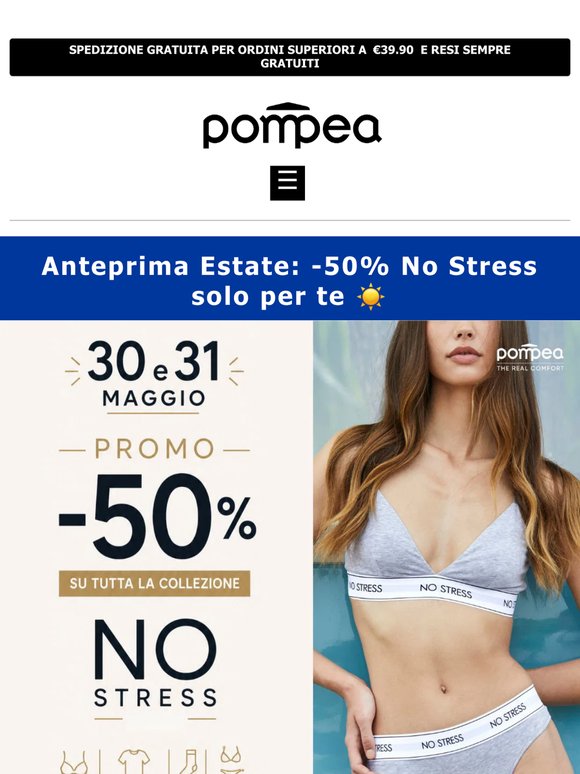 Anteprima Estate: -50% No Stress solo per te ☀️