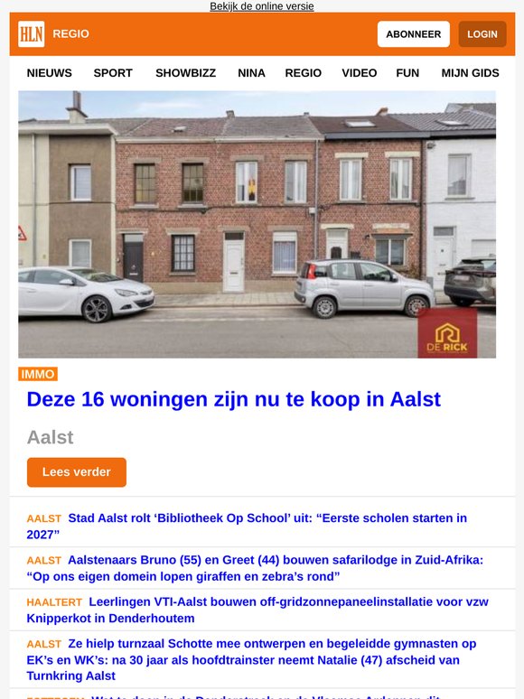 Aalst: Deze 16 woningen zijn nu te koop in Aalst - Stad Aalst rolt ‘Bibliotheek Op School’ uit: “Eerste scholen starten in 2027”