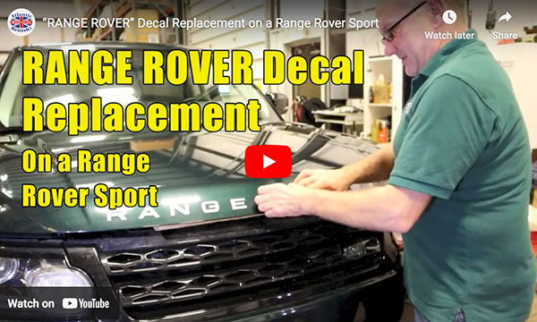 RANGE ROVER Decal Replacement On Range Rover Sport