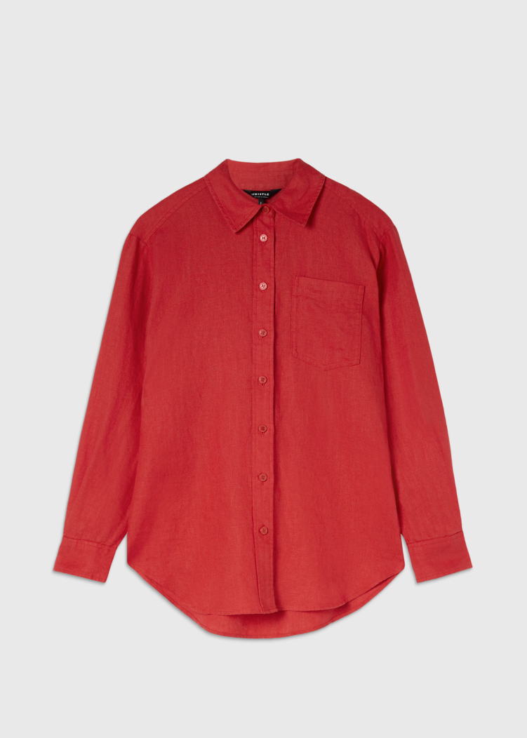 Red Ultimate Linen Shirt