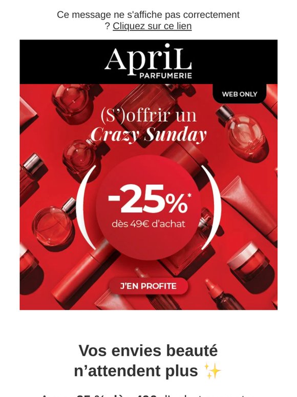 Eshop Only : -25% dès 49€ d’achat ✨
