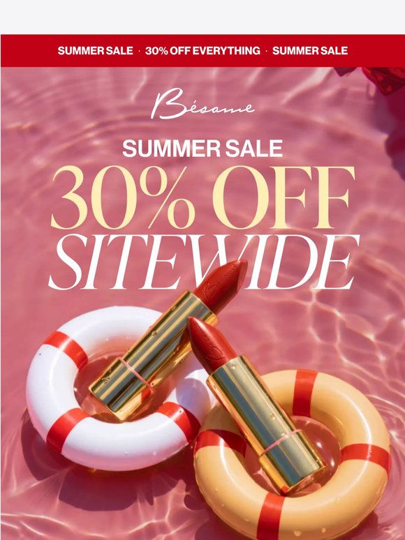 30% Off Everything Starts Now