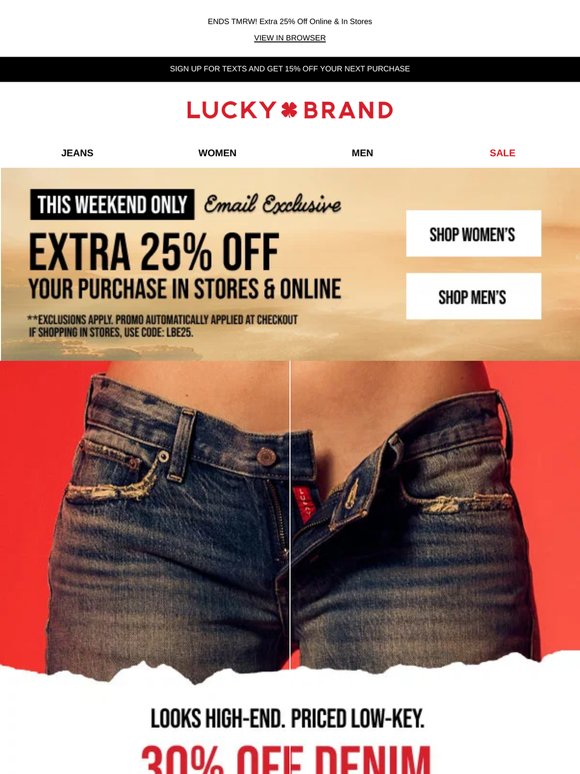 Don’t Miss 30% Off Quality Denim