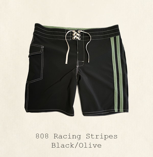808 Racing Stripes - Black/Olive