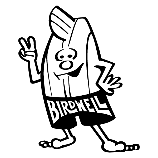 Birdwell Britches Logo with Birdie Character