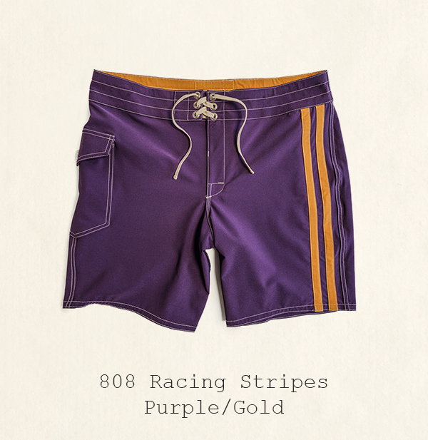 808 Racing Stripes - Purple/Gold