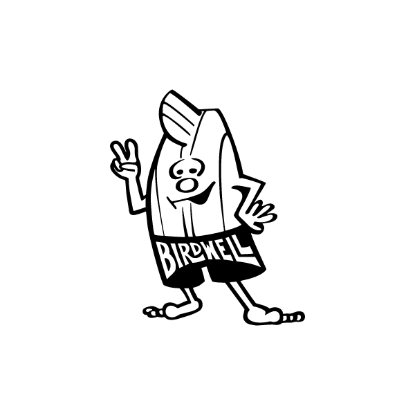 Birdwell Britches Logo with Birdie Character