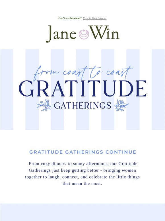 Coast to Coast: Gratitude Gatherings 🍋