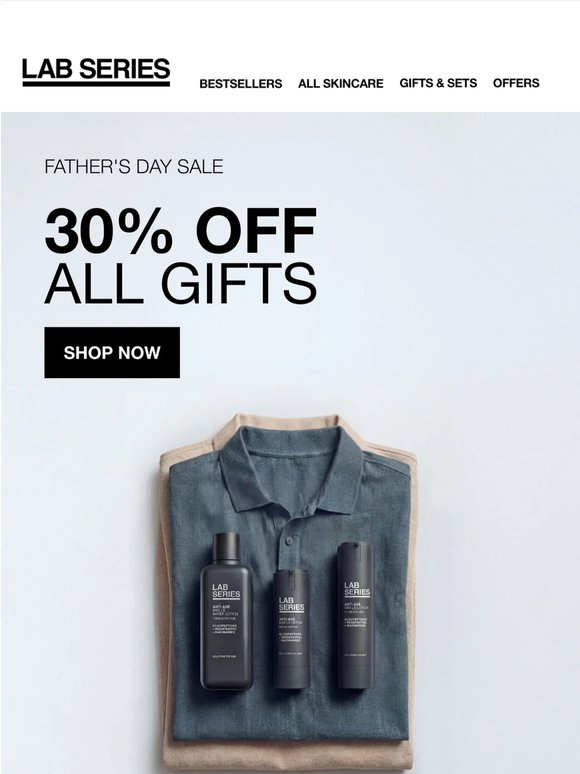 30% off + FREE gift for Father’s Day 🎁