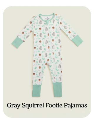 Shop Gray Squirrel Footie Pajamas