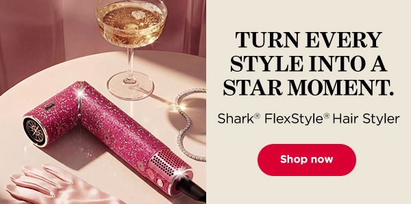 Turn every style into a star moment. Shark FlexStyle Hair Styler.