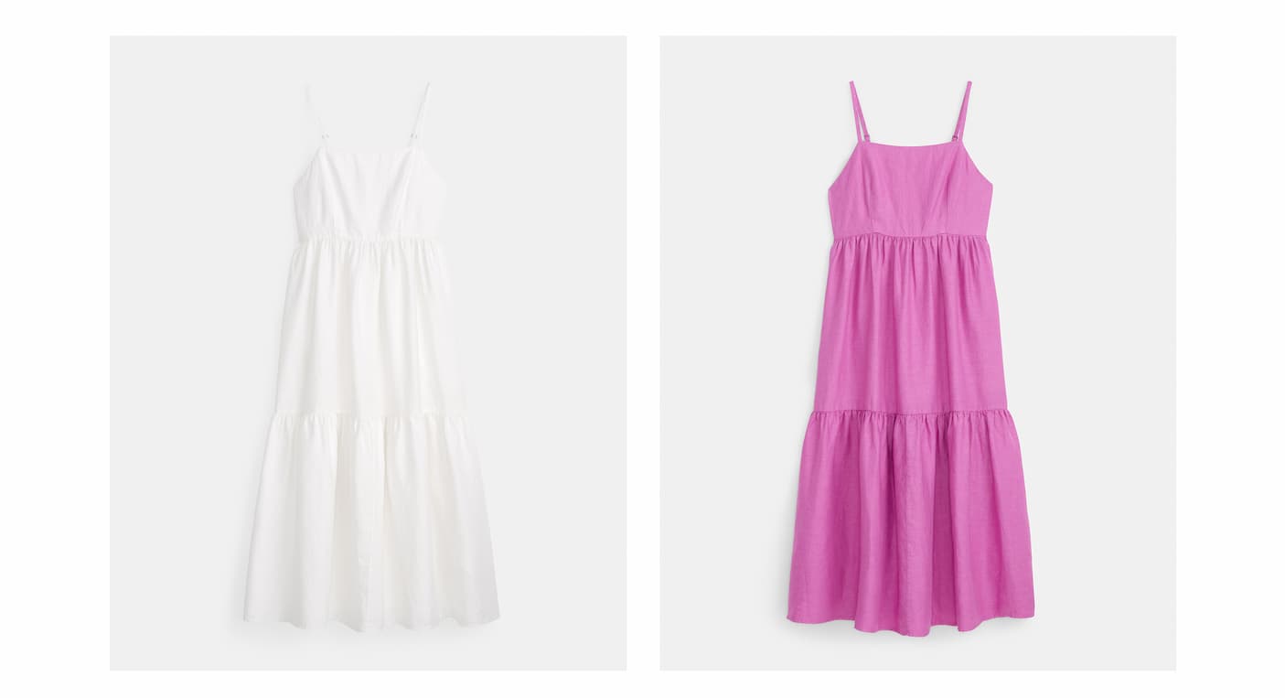 White and pink dress