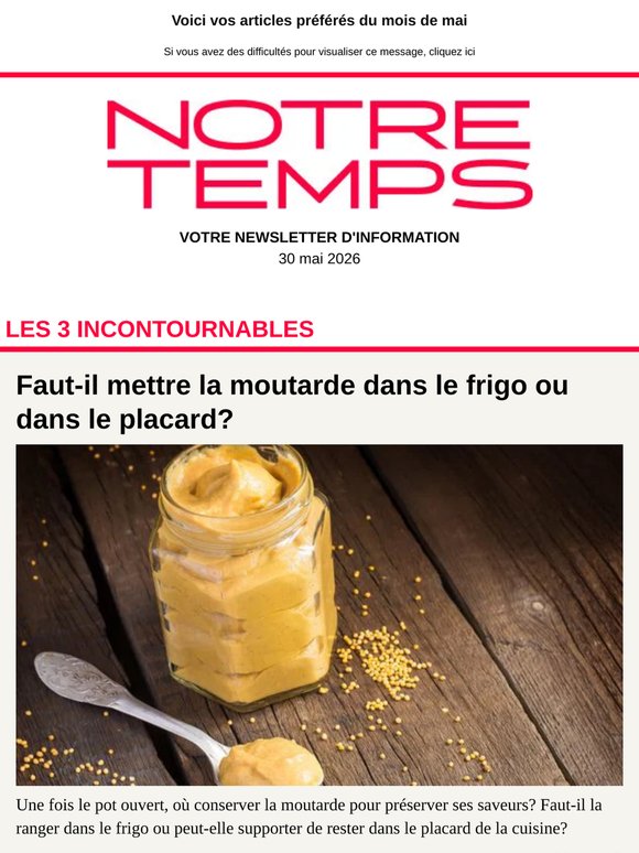 📌 Comment conserver la moutarde?; Les bienfaits des graines de chia; Remuscler ses bras