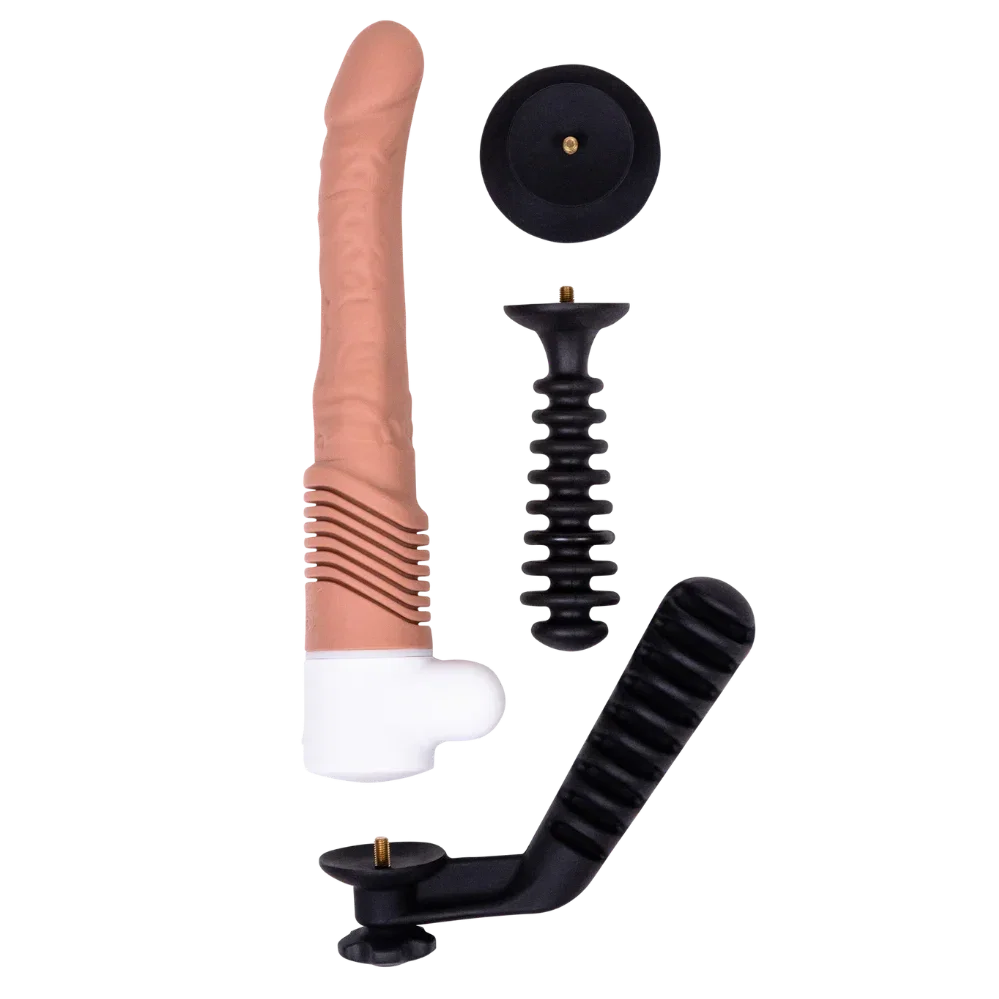 Realistic Silicone Thrusting Dildo with Sex Machine Power