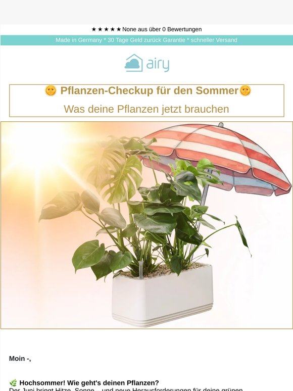 Sommer-Check up für deine Pflanzen🏖️