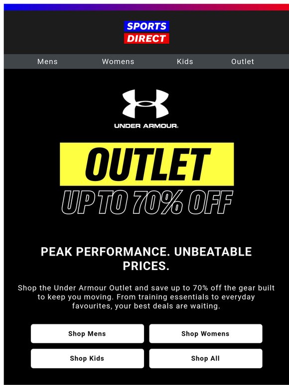 Under Armour | Up to 70% off