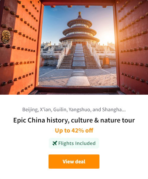 Epic China history, culture &amp; nature tour