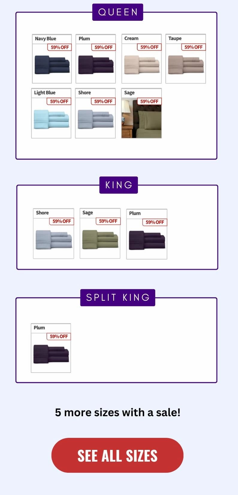 3 Sheet Sets for $129