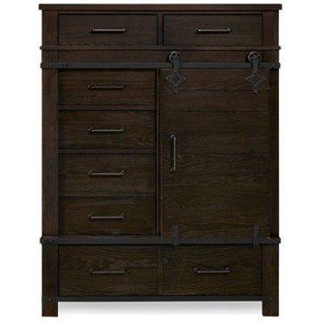 Newtown 1 Door 7 Drawer Gentleman Chest