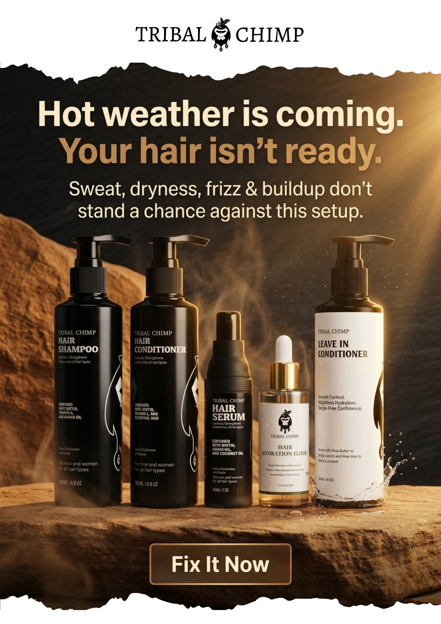Get ready for hot weather with our hair revival kit!