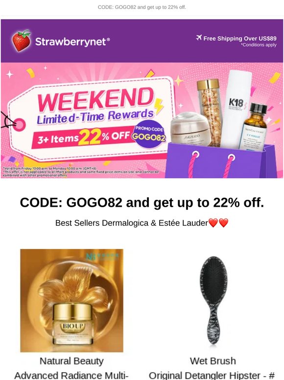 🎉3 Days Only: 3+ Items Extra 22%👉Code: GOGO82 😍