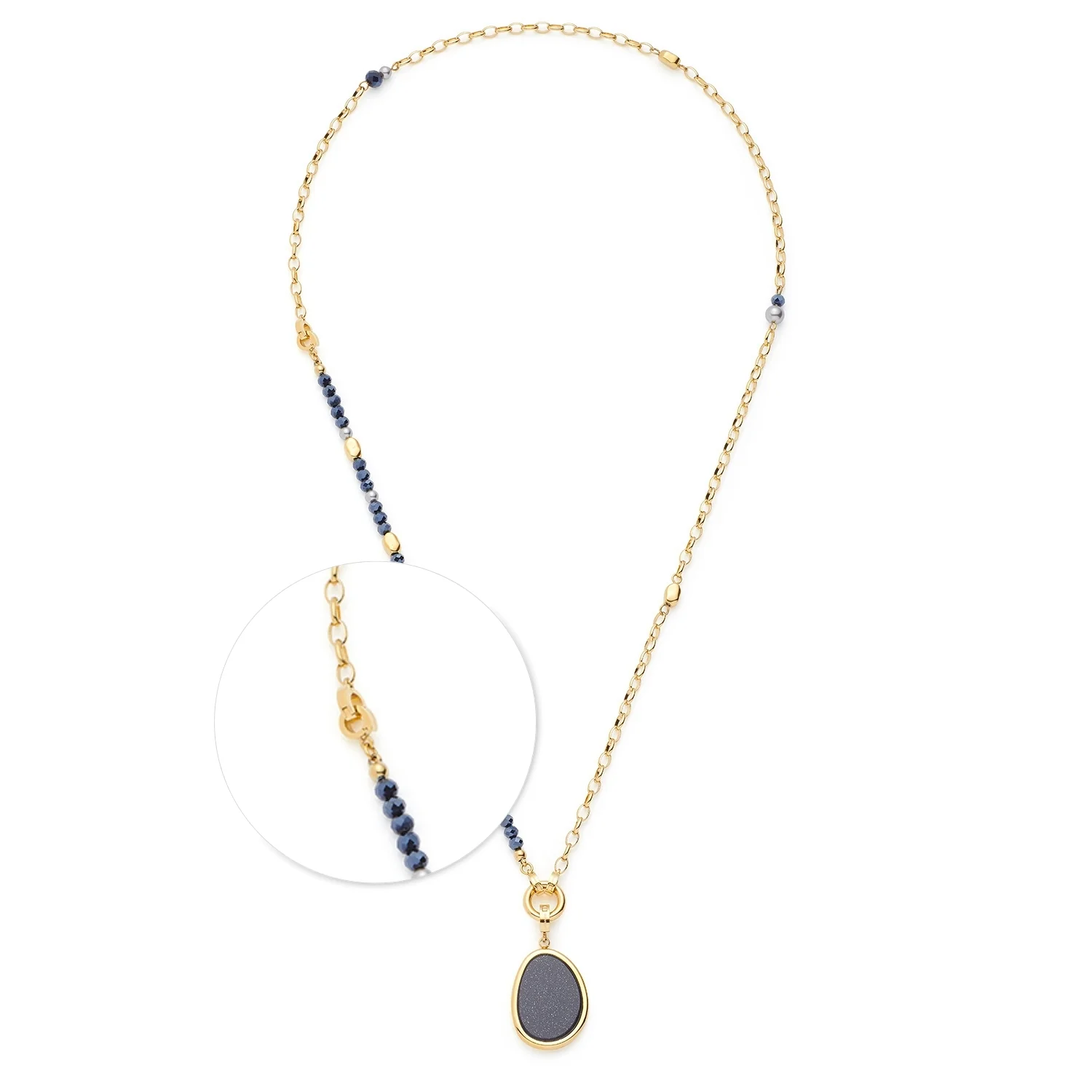 Image of Set Halskette CHARLENE 50 cm gold