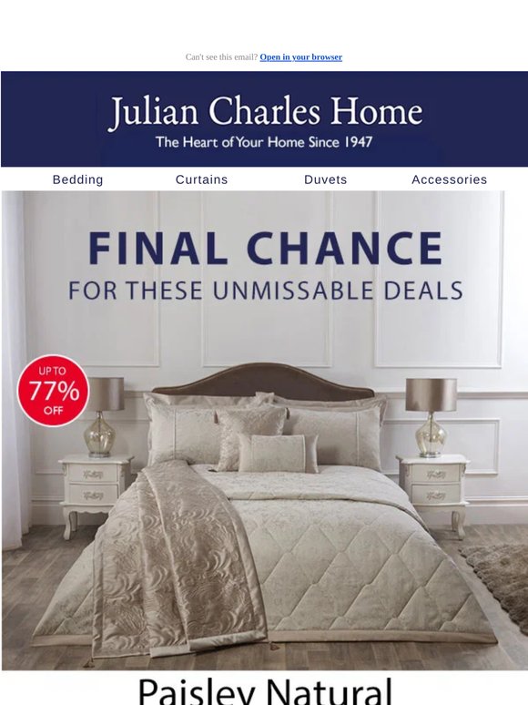 Last Chance: Paisley Deals Ending Soon!
