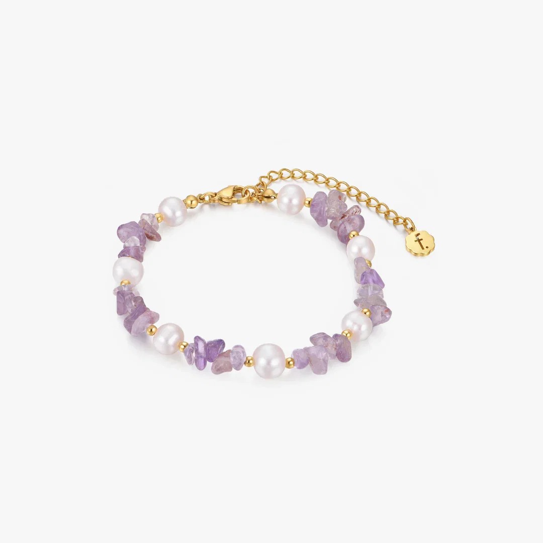LIMITED EDITION: Amethyst Pearl Bracelet
