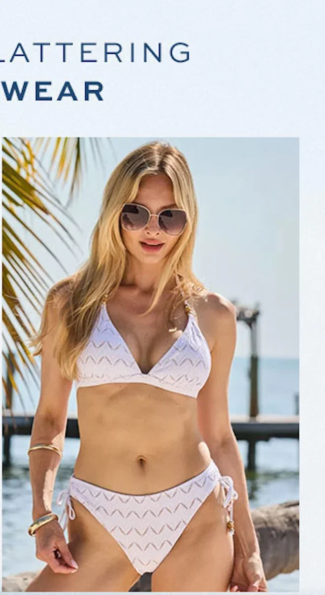 White Crochet Detail Bikini Bottoms
