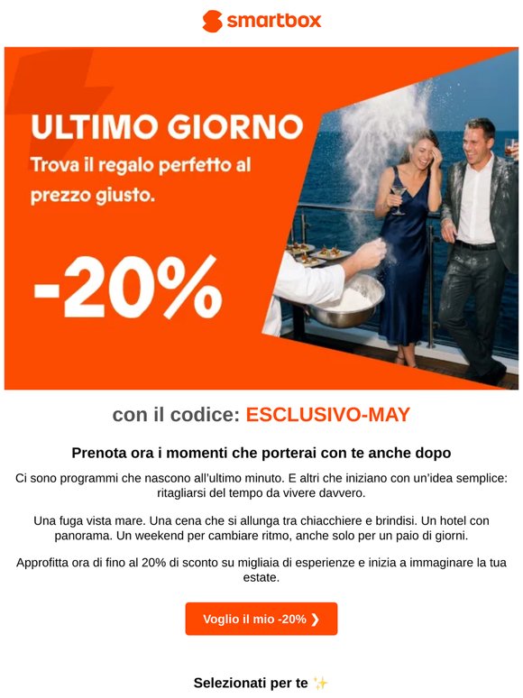 Ultimi giorni per organizzare la tua estate con il -20%