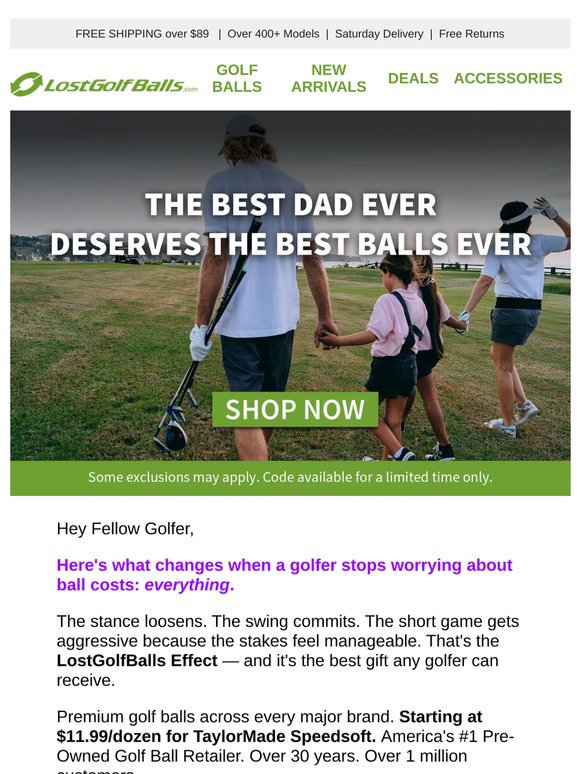 Improve Dad's Golf Game. Details inside.