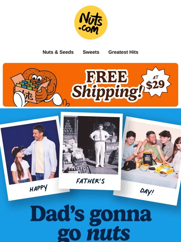 ✅ Dad's gift? Done. Free shipping on orders $29+.