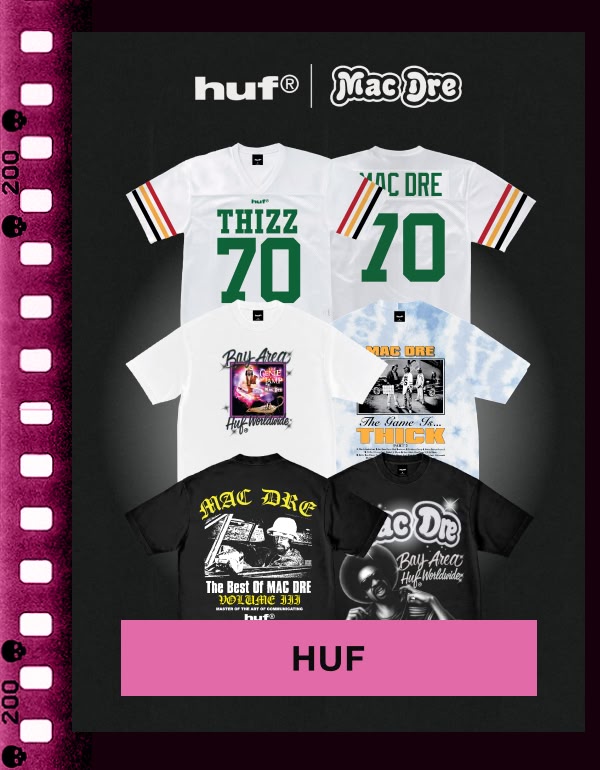 Shop new HUF, including their collab with Mac Dre