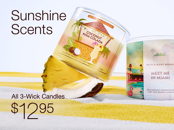 All 3-Wick Candles $12.95 . Shop
