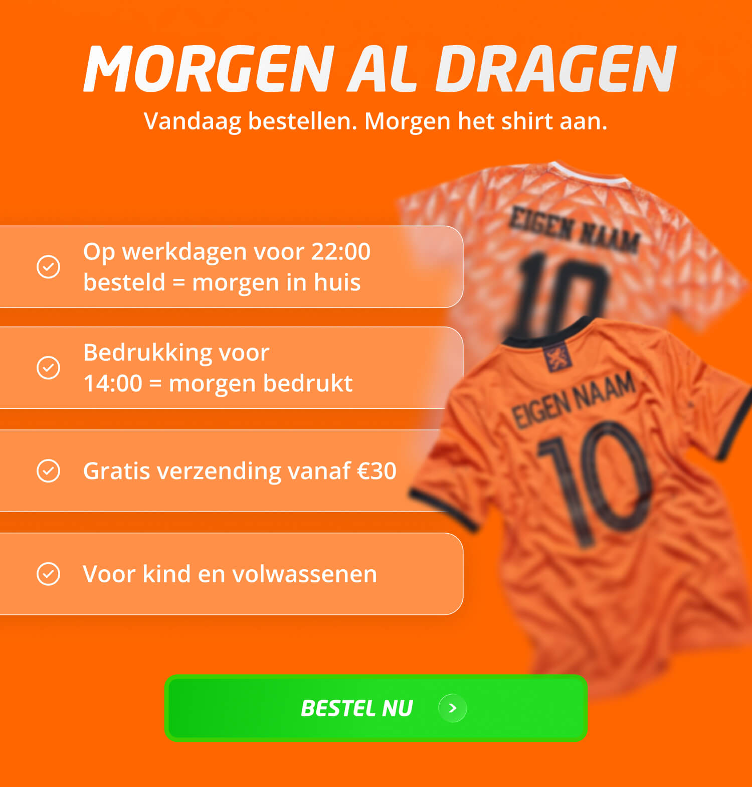 Morgen al dragen