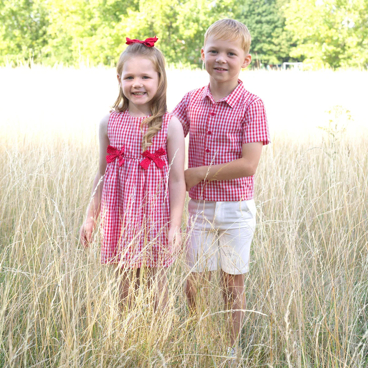 Gingham Bow Dress