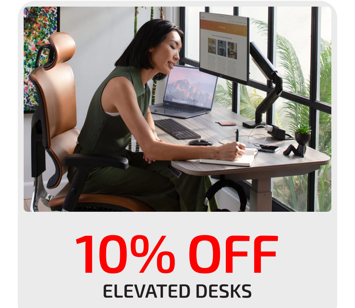 10% Off Elevated Desks