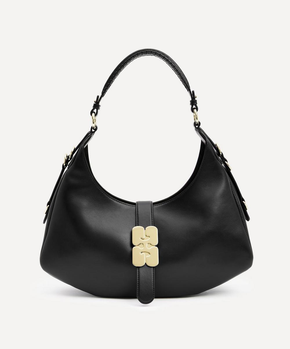 Ganni Small Black Kat Shoulder Bag