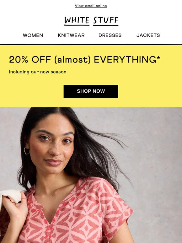 20% off your go-to summer styles