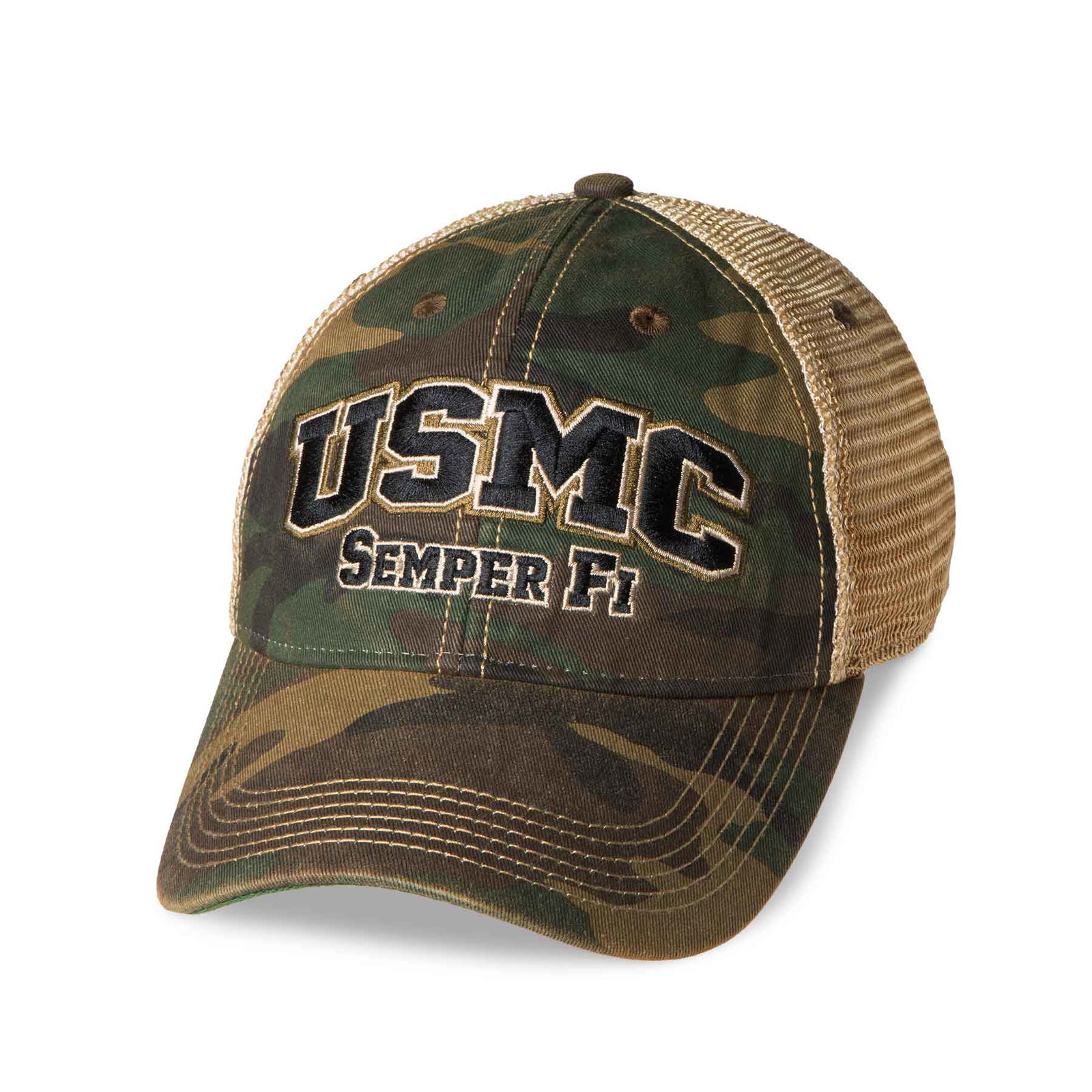 Image of USMC Semper Fi Camo Mesh Back Hat