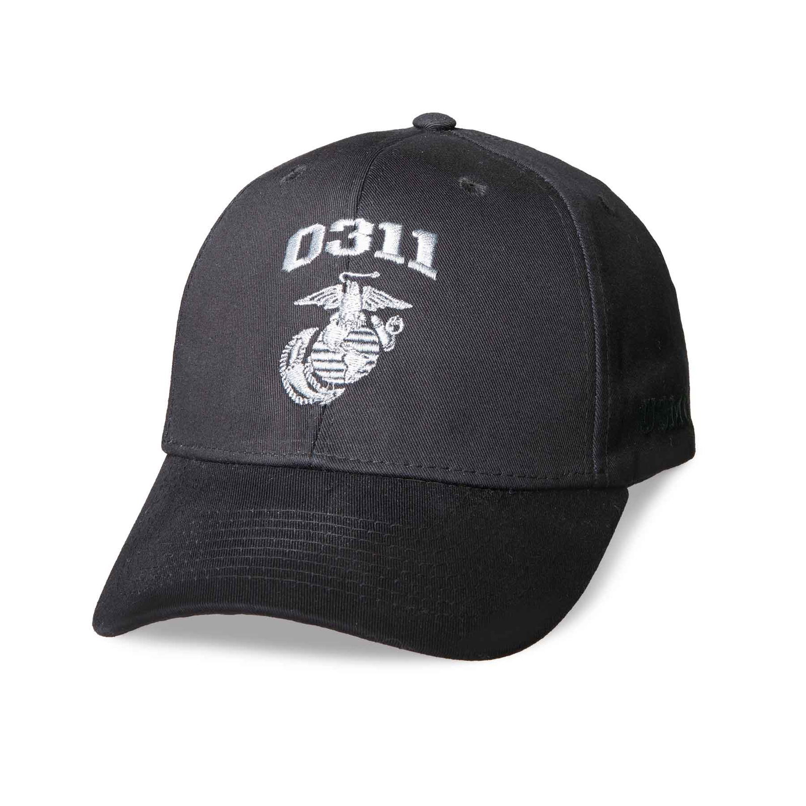 Image of Marine Corps MOS Embroidered Cover - Black with Gray