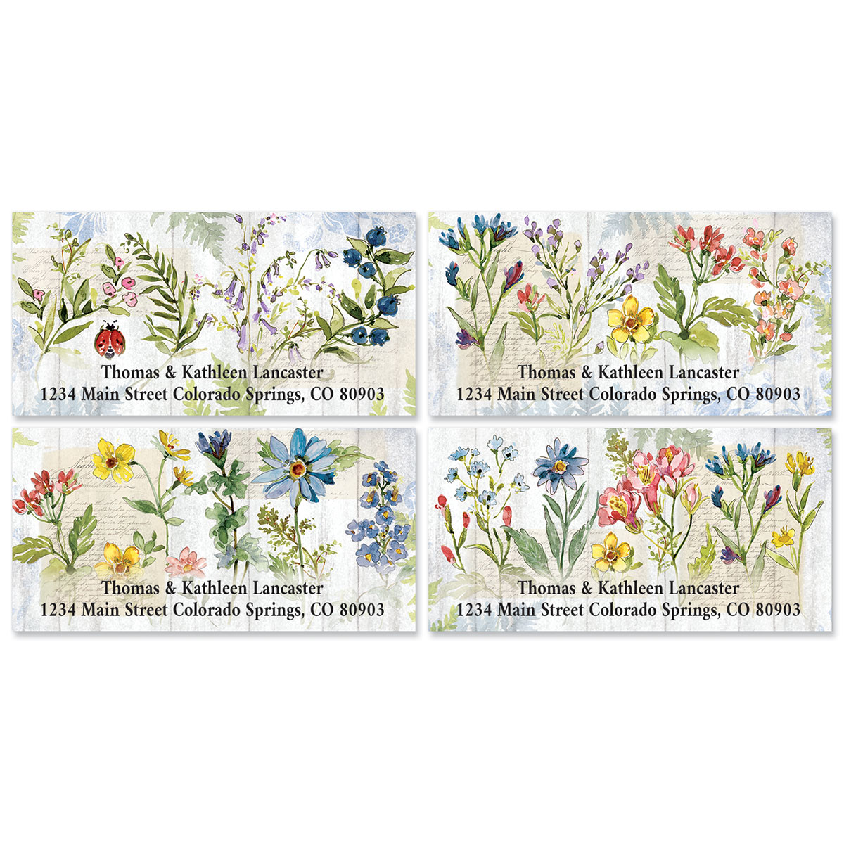 Image of Nature Sings Deluxe Return Address Labels (4 Designs)