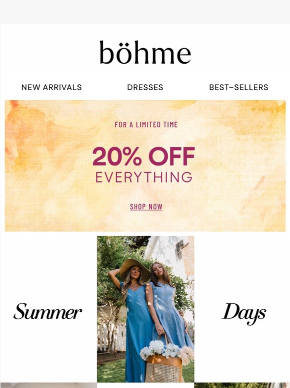 Grab Your 20% Off NOW! 🛍️