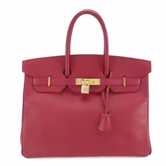 Hermès Birkin 35 Satchel in Rouge H Courchevel Leather