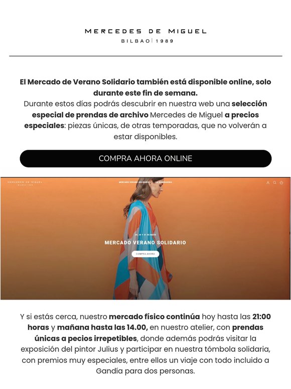 El mercado continúa: prendas únicas, arte y solidaridad