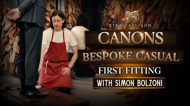 My Third Bespoke Last & First Casual Shoe Fitting at Canons | Kirby Allison
