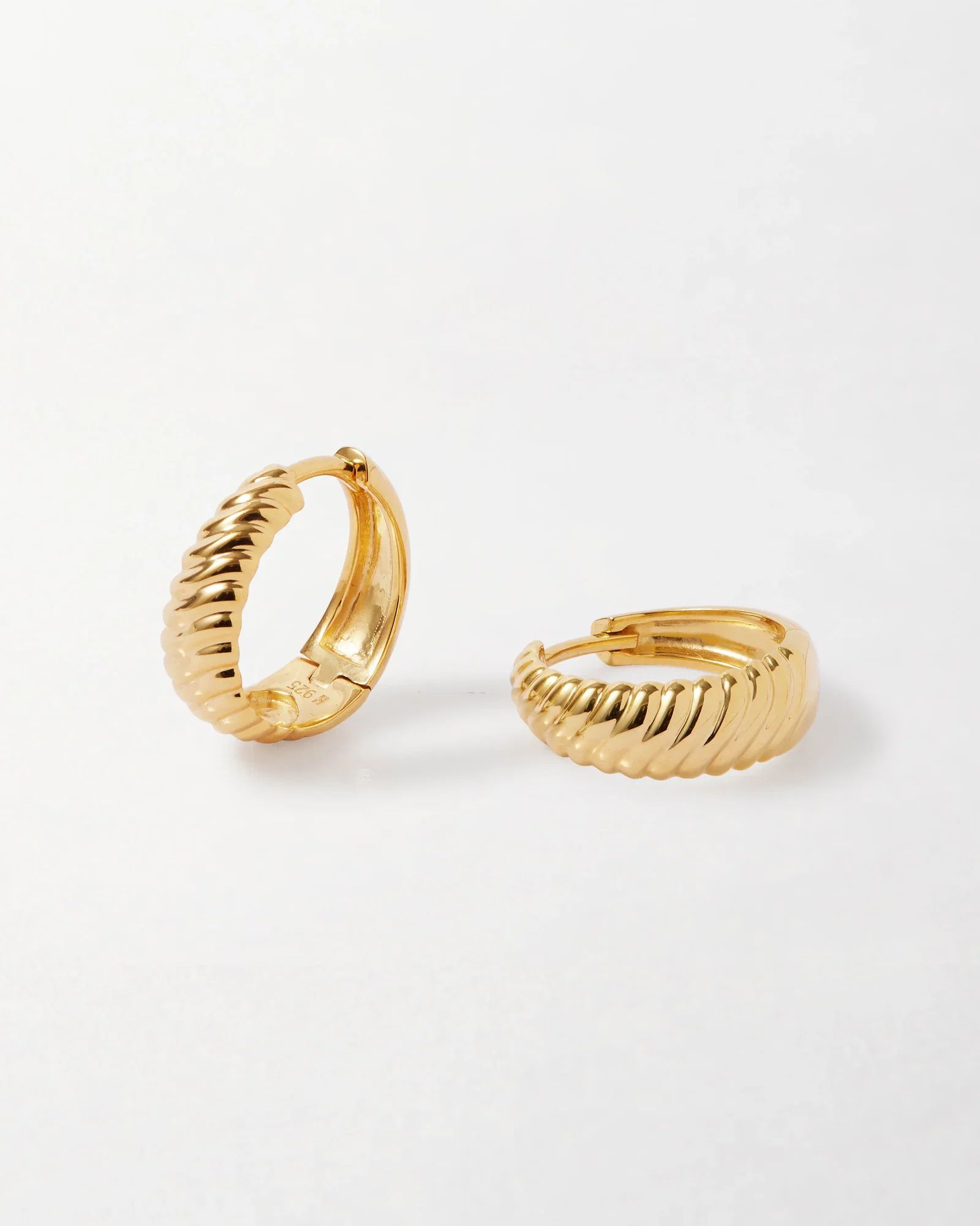 Image of Spiral Small Hoop Earrings