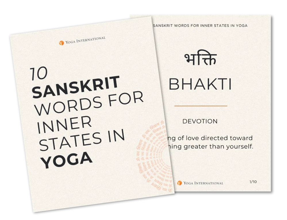 10 Sanskrit Words for Inner States in Yoga