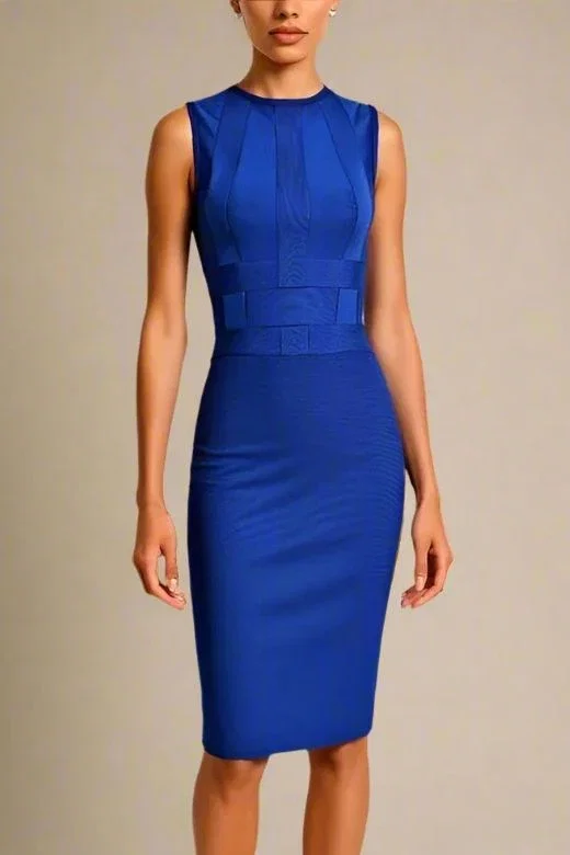 Aurora Bandage Dress - Navy Blue